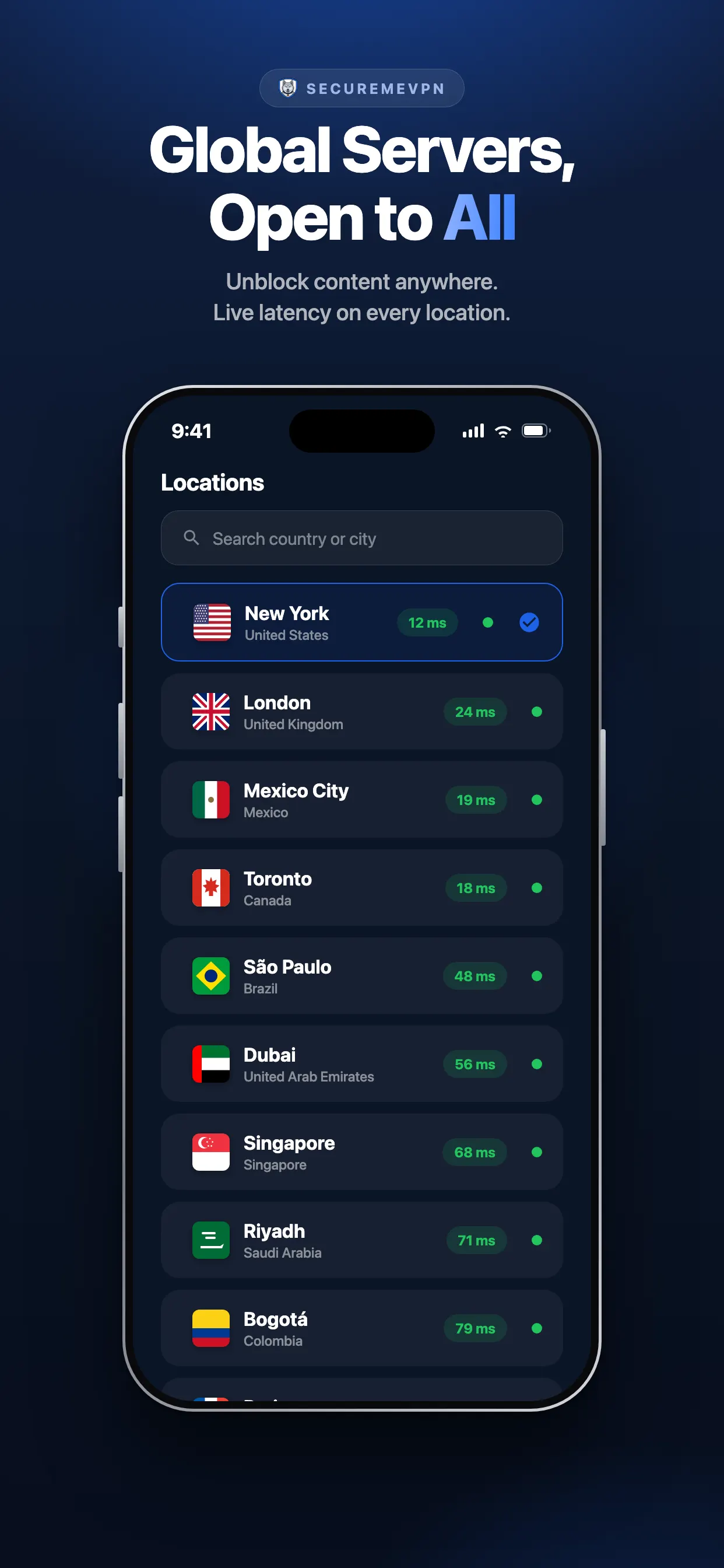 SecuremeVPN App Store screenshot 3
